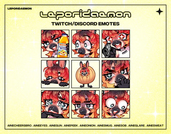 leporidaemon emote sheet